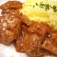 『鶏肉のトマト煮込みオレガノ風味』 サフランライスを添えて