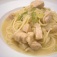 『鶏肉と長ネギのスープパスタ』