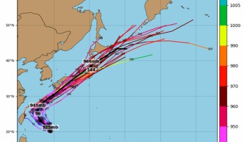 【悲報】猛烈な勢力の台風24号チャーミーが日本列島を直撃するのが確定してしまう
