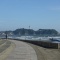 江ノ島に届く遠くの波