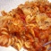 『フジッリで作るアラビアータ風おつまみパスタ』