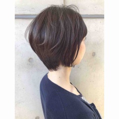 ショートヘアに切ったお客様