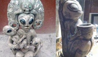 異星人とのコンタクトの証明か?メキシコの洞窟内で宇宙人やUFOと思わしき彫刻が刻まれた石が発見される