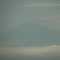 機上から朝の富士山
