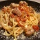 『イタリアンソーセージのアマトリチャーナ』 シンプルなトマトソースパスタ