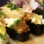 ジュレをのっけて野菜寿司。