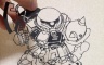 切り絵でザク作ったったｗｗｗｗｗｗ