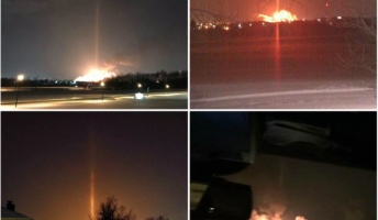 宇宙からの攻撃?光の柱を伴う爆発が確認される【アメリカ】