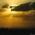 浦添市から眺めた夕日