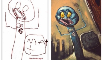 子供が描いたモンスターの落書きをデッサンし直すとこうなる!おもしろ画集が話題に