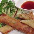 春巻き餃子に小鉢たち