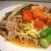 『豚バラと夏野菜の冷麺』 今年最後の冷やし麺です。たぶん(^^;)