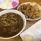 カレーラーメン、鶏のから揚げ