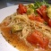 『トマトとアボカドの冷製パスタ』 カッペリーニを初めて使ってみました。
