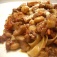 『トスカーナ風ラグーソースのフェットチーネ』 残った肉を色々混ぜて煮込んだソース