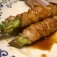 『アスパラ豚肉巻き 2種類の味』 醤油照り焼き風と塩(クレイジーソルト)