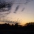 夕暮れの雲、そして電線