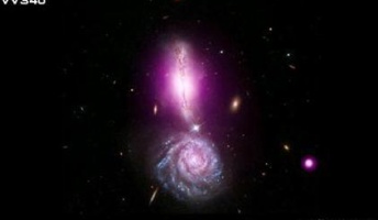 4億5千万光年先の絶景 2つの銀河衝突の画像公開 NASA