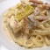 『白菜きのこベーコンのクリームパスタ』