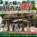 ■⛩夏至の【茅の輪くぐり】大神さんとお椿さんを巡ってきました（奈良県桜井市）