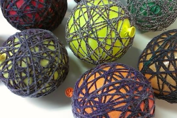 毛糸のバルーン型オーナメントの作り方 後編 ポエジア 青森県八戸市 羊毛の仕事