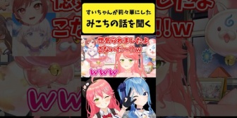 【ホロライブ】すいちゃんが莉々華にしたみこちの話を聞くみこち
