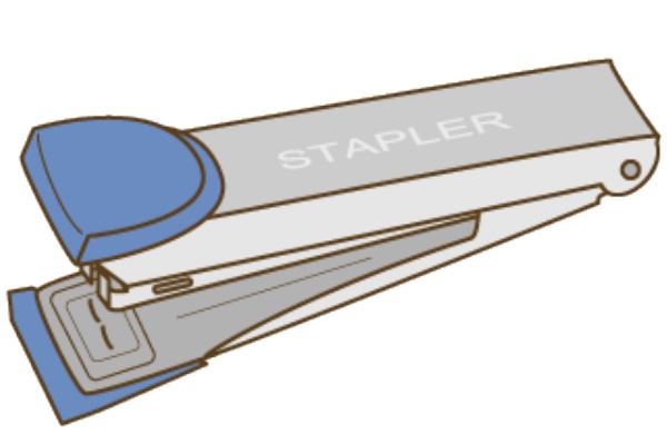 幼稚園児のイラスト 絵カード ホチキスのイラスト