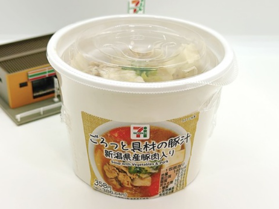 【1147レビュー目/８７点】セブンイレブンが被災しぶりにTBSジョブチューンのジャッジに登場！合格となった『豚汁』は深い旨味で美味しい！！