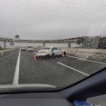 【現場の状況】#交通情報 東京湾アクアライン 海ほたるPA付近 車線塞ぐ高級外車単独事故で規制渋滞6月21日 #アクアライン #川崎 #木更津
