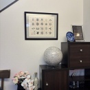 中谷宇吉郎の雪華図を掛ける