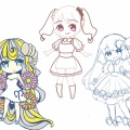 花柄ちゃんミニズの下描きに入ったけど、