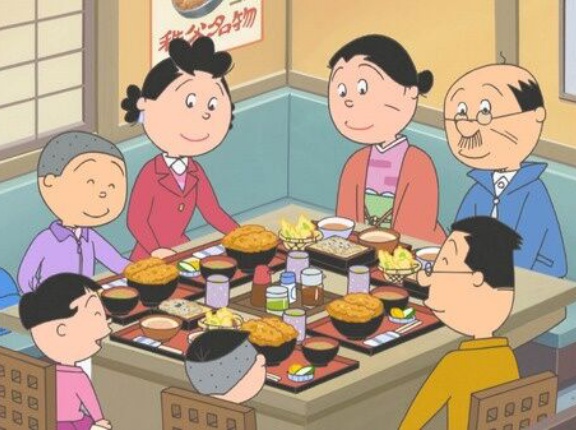 【画像】サザエさんの家族旅行の食事シーン、なにかがおかしいｗｗｗｗｗｗｗｗ