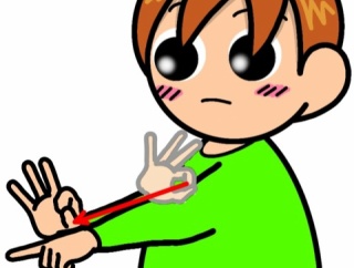 手話単語：２５１２　【尿管】