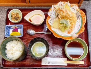 【つまみぐい】「天ぷら小桜」の「天ぷら定食（オリジナル）」 #天ぷら小桜 #天ぷら定食 #オリジナル衣 #下松市 #つけものいし