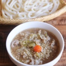 豚ねぎつけ汁うどんとナイターゴルフ