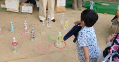 息子　幼稚園の秋祭り