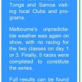 Telltales 2018 Sail Melbourne French Regatta dates