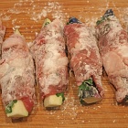 とろっと秋なすが絶品♪豚肉の甘辛味噌マスタード巻き！