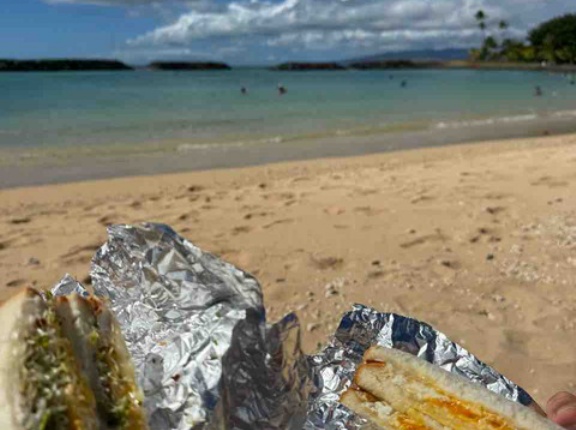 【ご飯日記】海でサンドイッチ・マックでディナー・良き日曜日