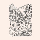 「北ア・小蓮華山と風切り地蔵」