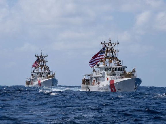 米沿岸警備隊の艦船が南シナ海で活動開始…中国に対抗！