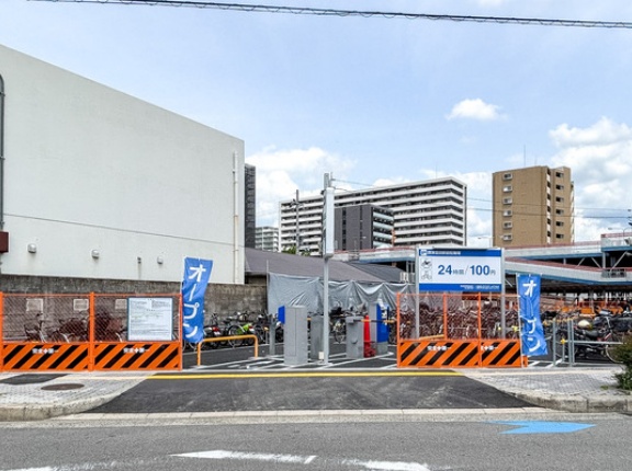 JR摂津富田駅ちかくに「摂津富田駅前駐輪場」ができてる