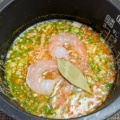 夏にぴったり炊飯器ｄｅワンプレート☆スパイス香るカレーエビピラフ♪☆♪☆♪