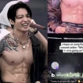 韓国　BTSジョングク～バキバキ腹筋～　(*^。^*)