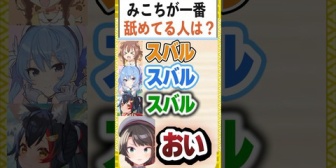 【ホロライブ】Q:みこちが1番舐めてるのは?→結果www
