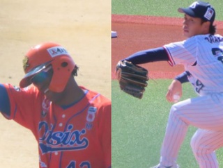 3月8日元読売ウォーカー先制打！なかなか快投とはいかないライアン小川！ヤクルト対オイシックス(ヤクルト戸田)序盤です