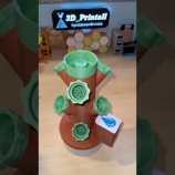 『3Dプリンターで作った観葉植物用のハイドロティックタワーがなんか便利そう』の画像