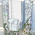 飯田橋駅西口エリアの再開発！地上21階、高さ約130m「富士見二丁目３番地区第一種市街地再開発事業」の既存建物解体状況（2026.5.9）