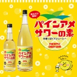 『ジューシーで甘酸っぱい！「パインアメサワーの素」発売』の画像
