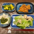 レタスと鶏もも肉の塩だれレモン